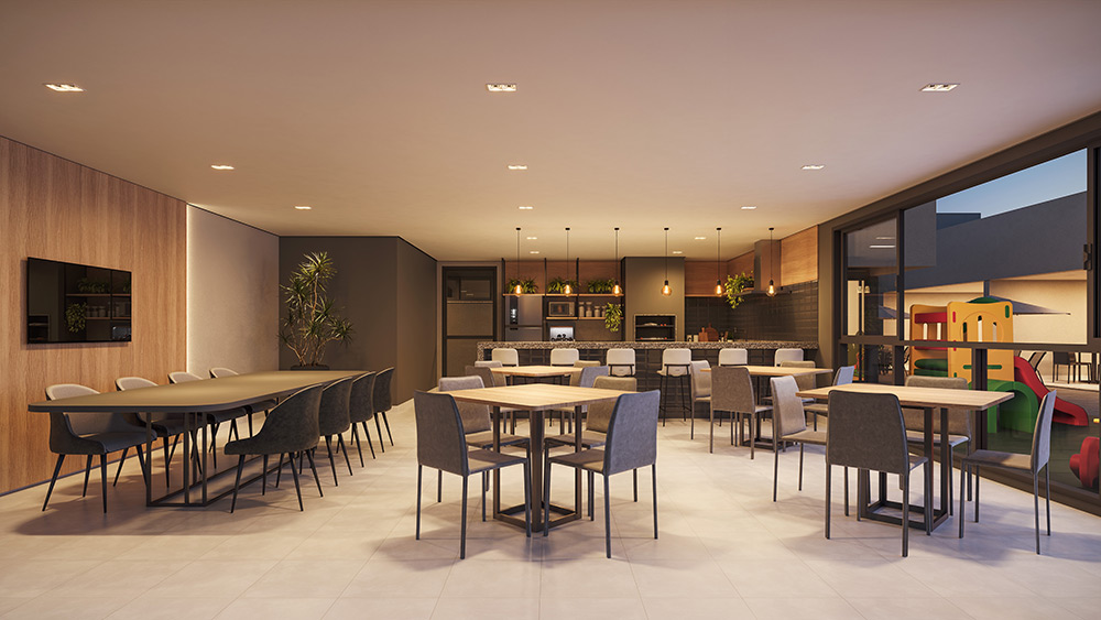 Espaço gourmet do Arpeggio